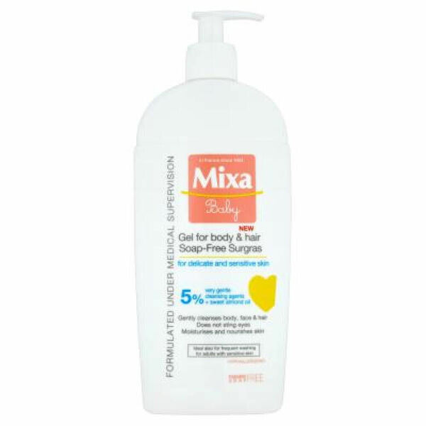 MIXA Baby mycí gel 2v1 na tělo a vlásky 400 ml porovnat ceny