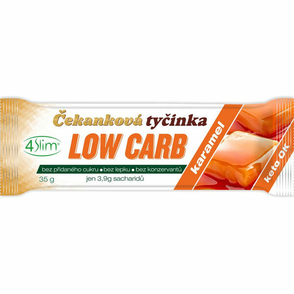 4SLIM Čekanková tyčinka Low Carb karamel 35 g porovnat ceny