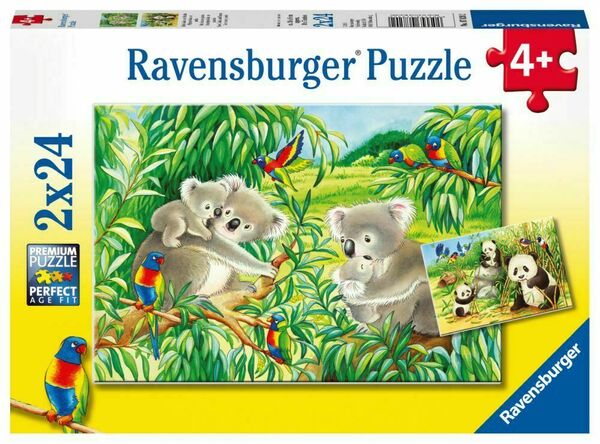 Ravensburger Roztomilé koaly a pandy 2x24 dílků porovnat ceny