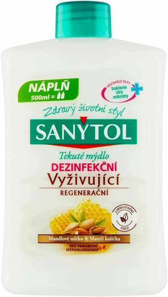 Sanytol Dez. Mýdlo vyživující náhradní náplň 500ml porovnat ceny