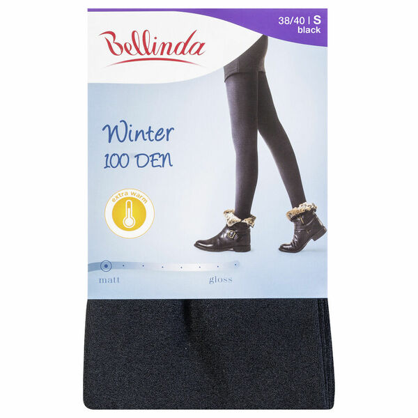 BELLINDA Neprůsvitné zimní punčochové kalhoty 40 S černé 1 kus porovnat ceny