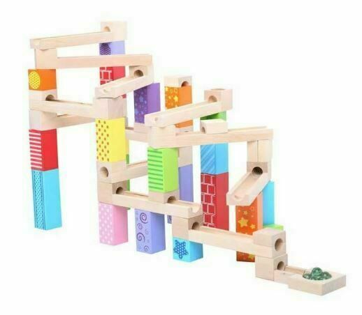 Bigjigs Toys Dřevěná kuličková dráha barevná porovnat ceny