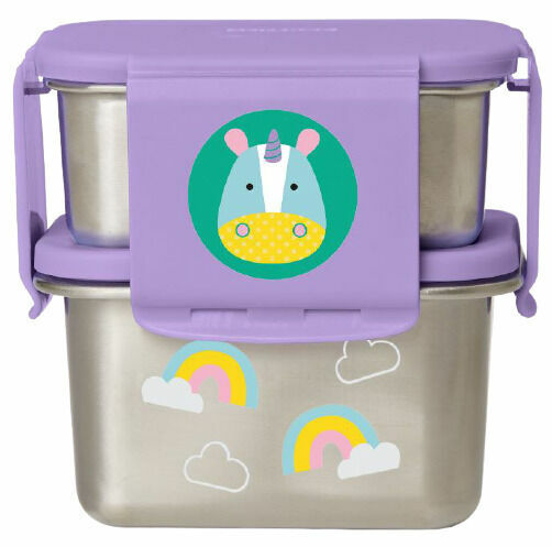 Skip Hop Zoo misky nerez Jídlonosič 2 ks Jednorožec 3+ porovnat ceny