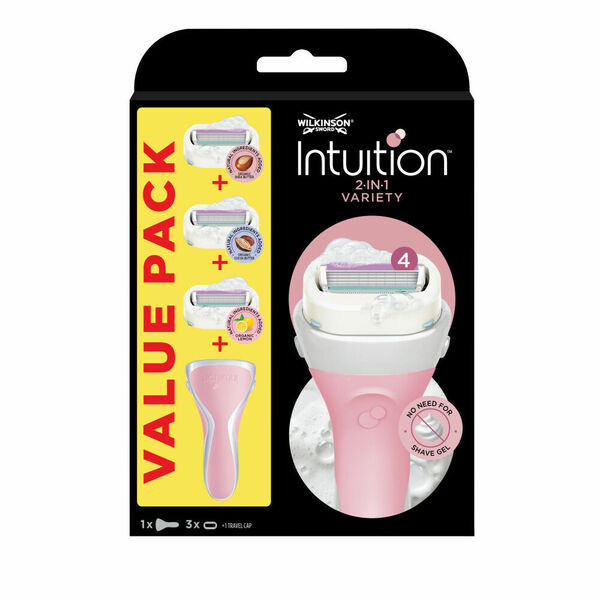 Wilkinson Intuition Variety 2v1 set holicí strojek +3 hlavice porovnat ceny