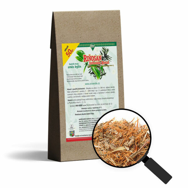Oro Verde Riňosan (Vilcacora + Chanca Piedra), směs sušených bylin 50g porovnat ceny