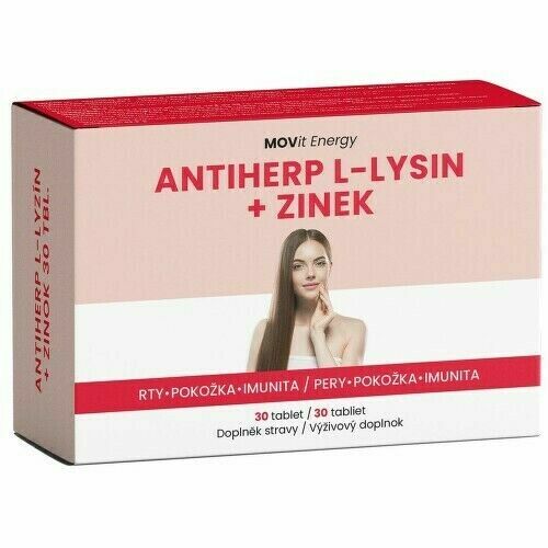 MOVit AntiHerp L-Lysin + Zinek tbl.30 porovnat ceny