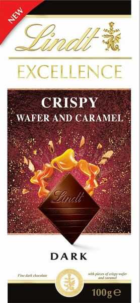 Lindt Excellence Dark Crispy Wafer & Caramel 100 g porovnat ceny