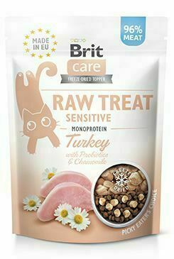 Brit Raw Treat Cat Sensitive, Turkey 40g porovnat ceny