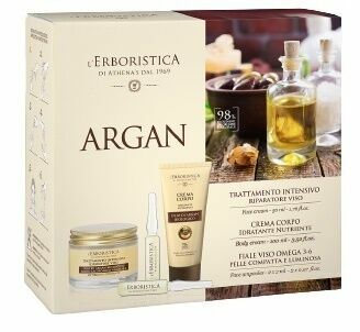 Erboristica kosmetická sada Argan - Pleťový krém proti vráskám 50ml + Tělový krém zpevňující 100ml + Vyplňující koncentr porovnat ceny