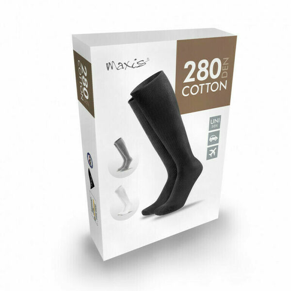 MAXIS RELAX 280 DEN COTTON AD vel. S (36–38) podpůrné punčochy šedé porovnání ceny