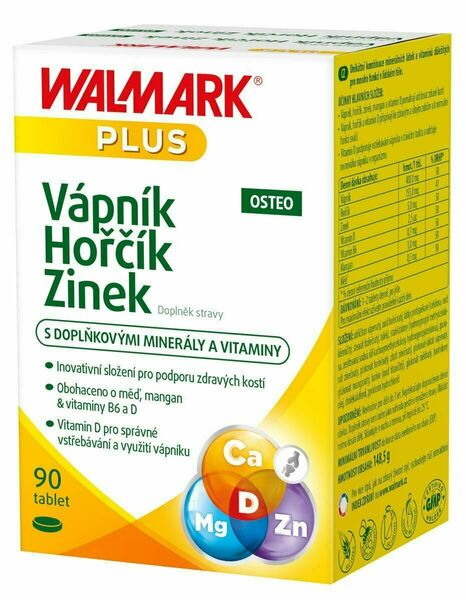 II. jakost Walmark Váp-Hoř-Zinek Osteo tbl.90 porovnat ceny