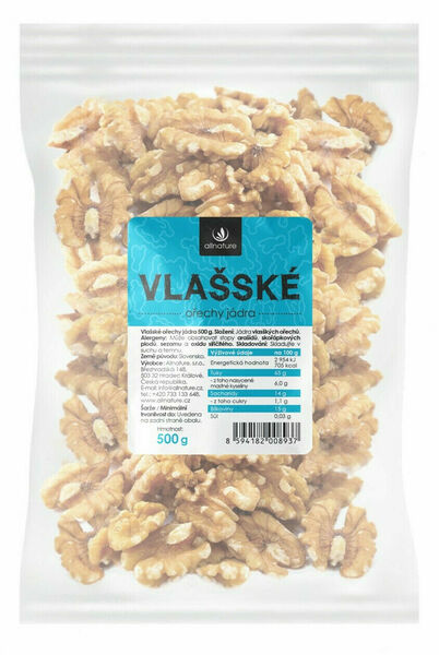 Allnature Vlašské ořechy 500g porovnat ceny