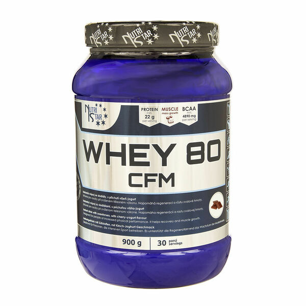 Nutristar WHEY 80 CFM 900 g čokoláda porovnat ceny