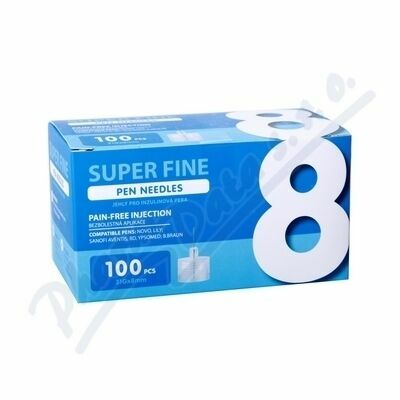 JEHLY PRO INZULÍNOVÁ PERA SUPER FINE, 8MM 31G, 100KS porovnat ceny
