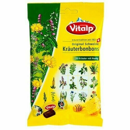 TOPVET -švýcar.bonbóny VITALP 20 bylin s medem 75g porovnat ceny