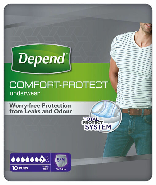Depend Normal pro muže S/M absorpční natahovací kalhotky 10 ks porovnat ceny