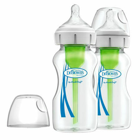 Dr. Brown's Kojenecká láhev Options+ SKLENĚNÁ Wide-Neck Anti-colic 270ml 2ks (WB92700-P2) porovnat ceny