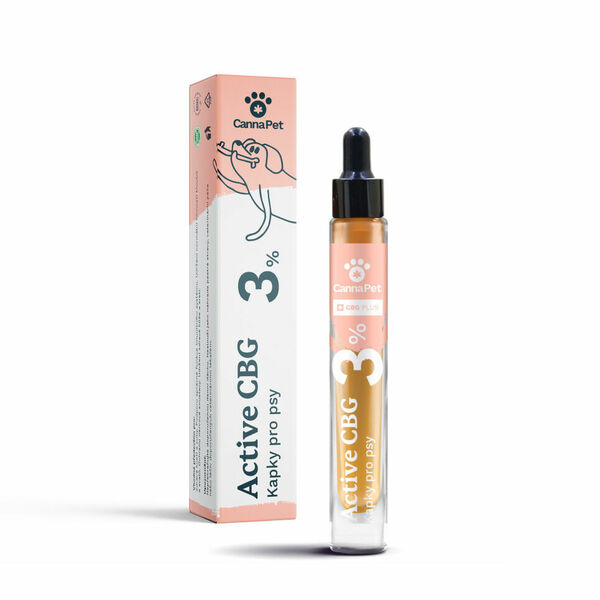 CannaPet CBG kapky 3% Active pro psy 7 ml porovnat ceny