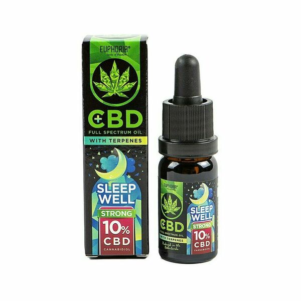 Euphoria CBD olej 10% s terpeny SLEEP WELL 10ml porovnat ceny