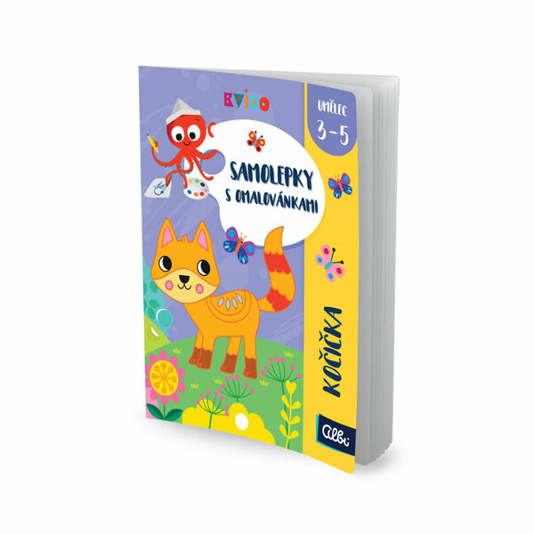 ALBI Kvído samolepky s omalovánkami kočička porovnat ceny