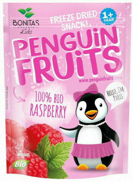 BONITAS Penguin BIO Fruits Mrazem sušené maliny 15g porovnat ceny