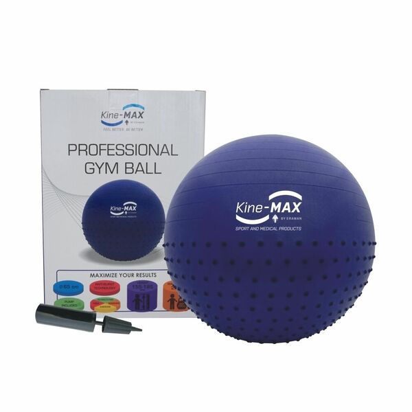 KineMAX Professional 65 cm gymnastický míč 1 ks modrý porovnat ceny