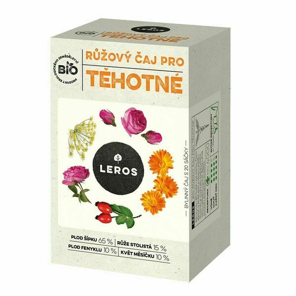 Leros Růžový čaj pro těhotné BIO 20x2 g porovnat ceny