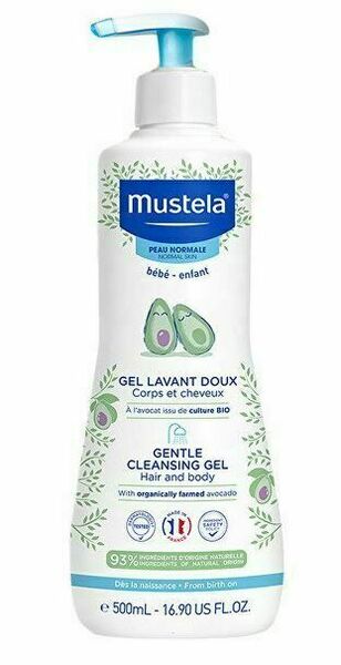 Mustela Jemný čisticí tělový a vlasový gel 500 ml porovnat ceny