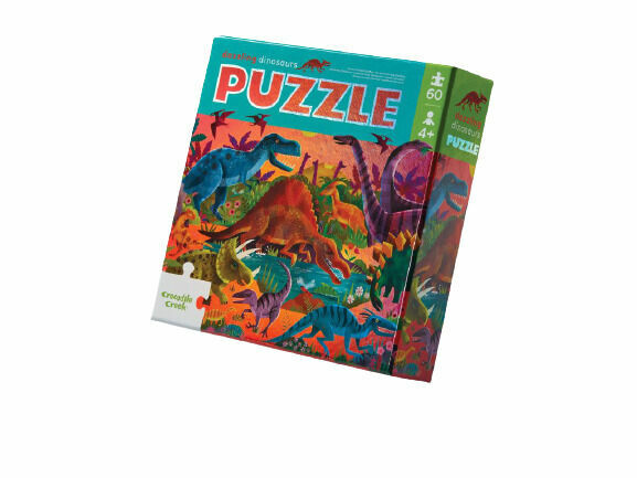 Crocodile Creek Foil Puzzle, Dinosauři 60ks porovnat ceny
