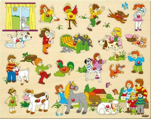Woody Puzzle velké s úchyty porovnat ceny