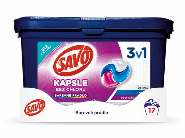 SAVO prací kapsle na barevné prádlo 45w porovnat ceny