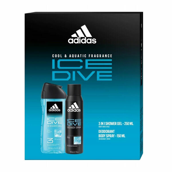 ADIDAS Ice Dive Deodorant 150 ml + sprchový gel 250 ml Dárkové balení porovnání ceny