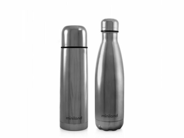 Miniland Sada termosky a termoláhve DeLuxe stříbrná 2x500ml porovnat ceny