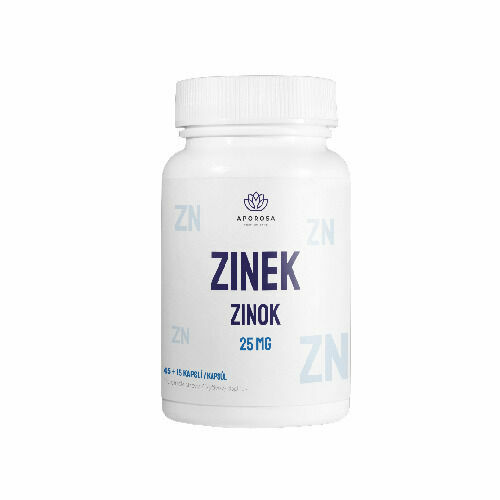 Aporosa Zinek 25 mg 45+15 kapslí porovnat ceny