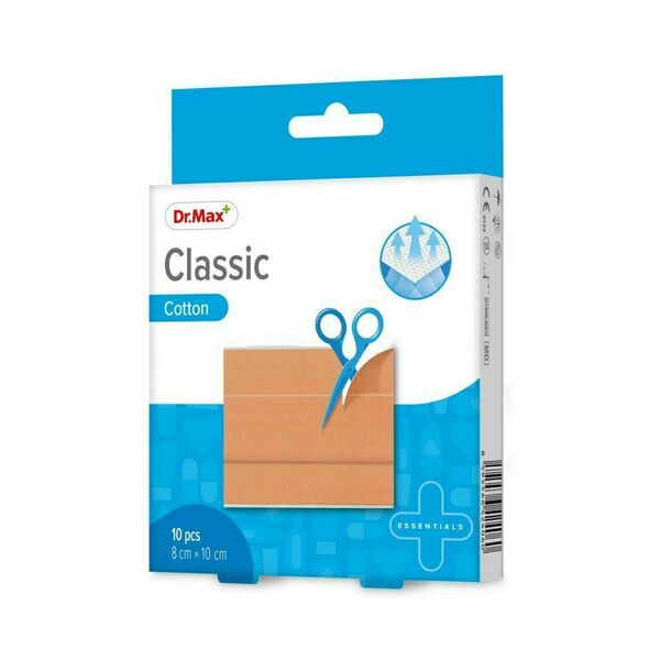 Dr. Max Classic Cotton 8 cm x 10 cm náplast 10 ks porovnat ceny