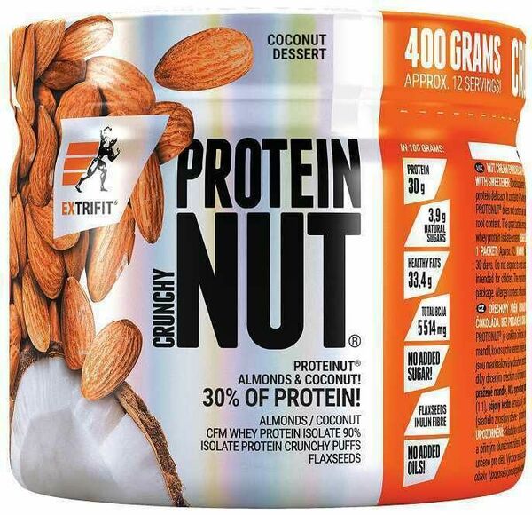 Extrifit Proteinut Crunchy 400g kokosový dezert porovnat ceny