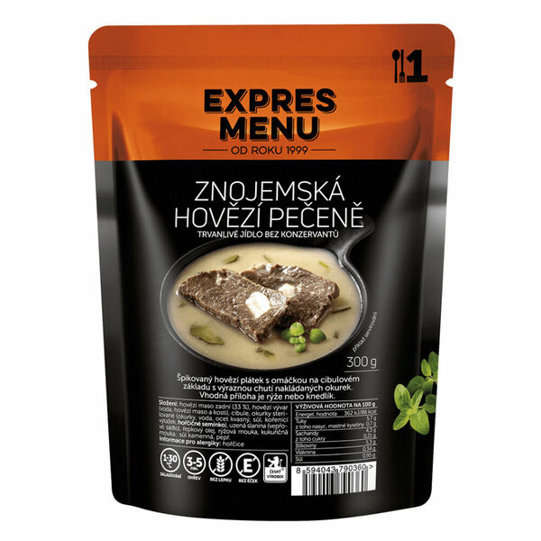 EXPRES MENU Znojemská hovězí pečeně 1 porce porovnat ceny