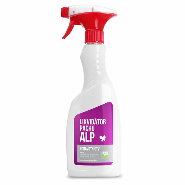 ALP Likvidátor pachu s vůní jablka pro zdravotnictví 500 ml s rozprašovačem porovnat ceny