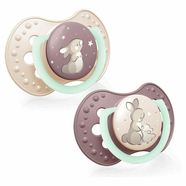 LOVI Dudlík silikonový dynamický night&day 3-6m holka 2 ks porovnat ceny