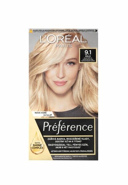 Loréal Paris Preference Barva na vlasy 9.1 velmi světlá popelavá blond porovnat ceny