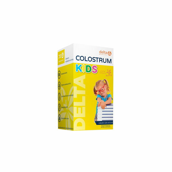 Delta Colostrum Kids, příchuť vanilka 125 ml porovnat ceny