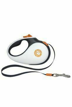 Vodítko Samonavíjecí 15kg/5m černobílo/oranžová Kiwi porovnat ceny