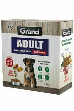 Grand Dry Adult Mini&small Breed Hovězí 2,5kg porovnat ceny