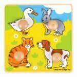 Bigjigs Toys Vkládací puzzle domácí zvířátka porovnat ceny
