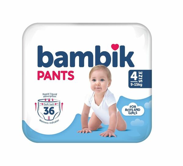 Bambik Plenkové kalhotky vel. 4 9-15 kg 36 ks porovnat ceny