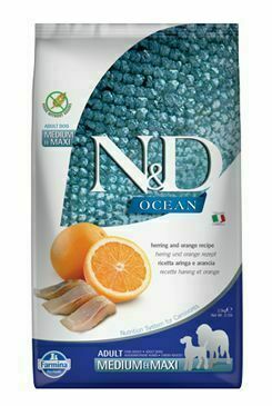 N&d Ocean Dog Adult M/l Herring & Orange 2,5kg porovnat ceny