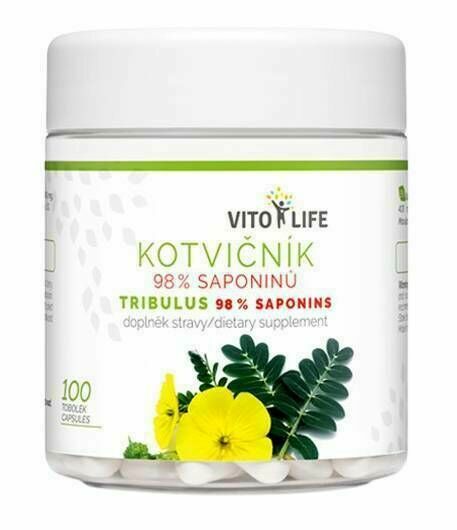 Vito Life Kotvičník (Tribulus) 98% saponinů 100 tobolek porovnat ceny
