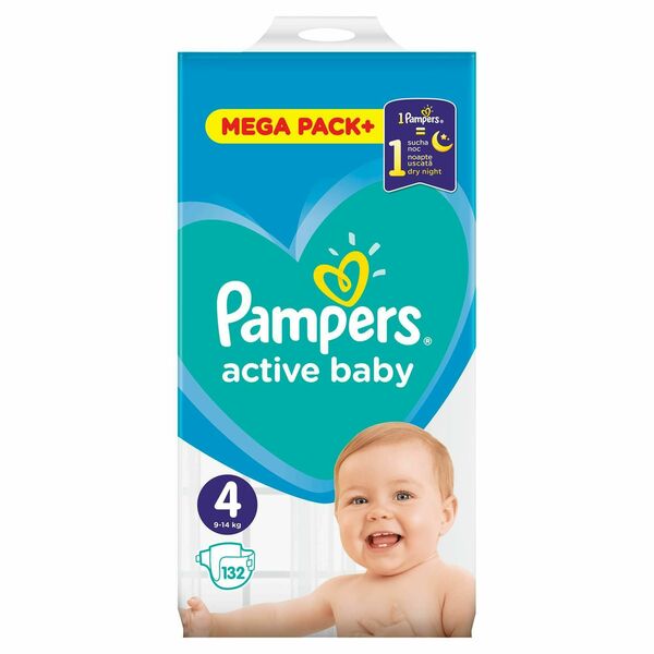 II. jakost Pampers Active Baby noční Velikost 4 132 ks porovnat ceny