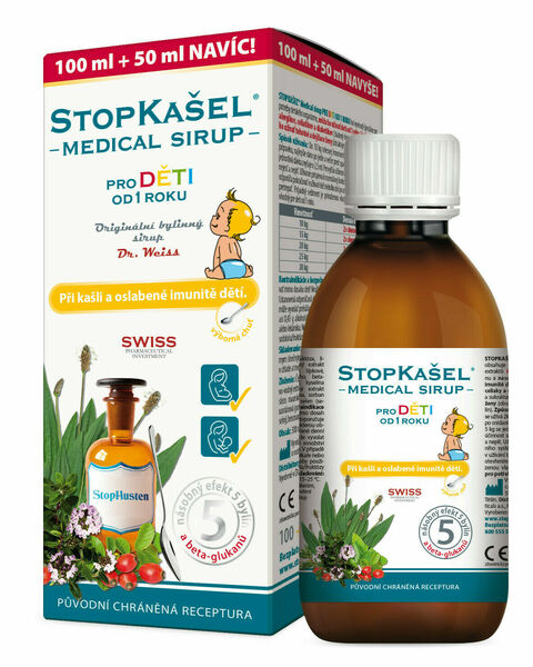 Stopkašel Medical sirup od 1 roku 100+50ml porovnat ceny
