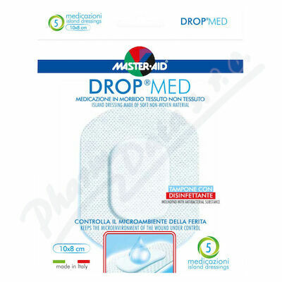 DROP MED Rychloobvaz Steril. Antisep 10x8 cm/5 ks porovnat ceny